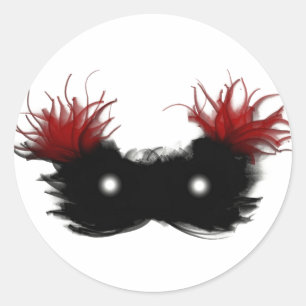 Mask of the phantom classic round sticker