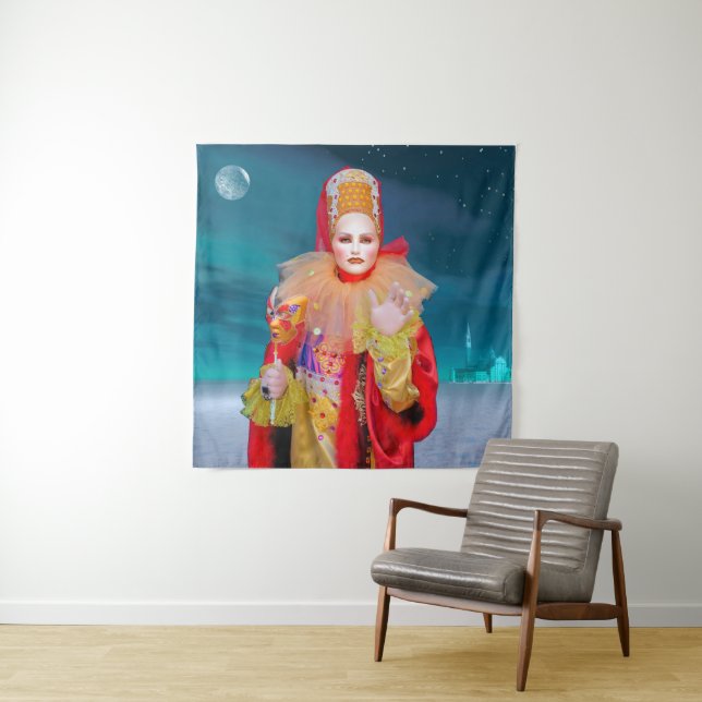 Mask of Venice Tapestry (In Situ)