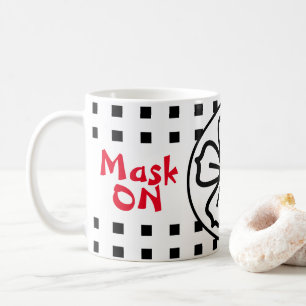 Mask ON Mask OFF Social Distancing Coffee Mug