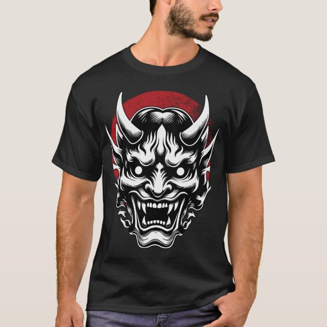 Mask Oni/ Mask samurai T-Shirt (Front)