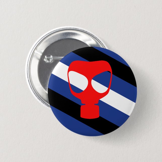 Mask Pride Flag 6 Cm Round Badge (Front & Back)
