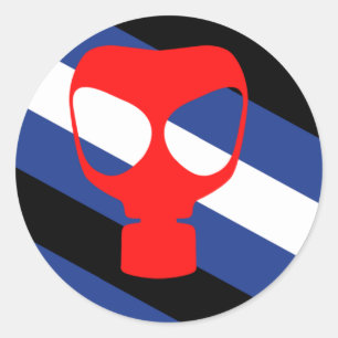 Mask Pride Flag Classic Round Sticker
