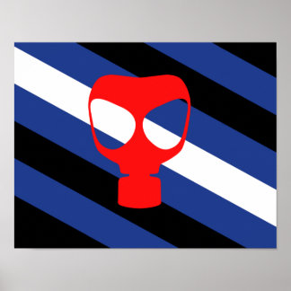 Mask Pride Flag Poster