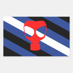Mask Pride Flag Rectangular Sticker