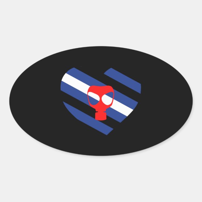 Mask Pride Oval Sticker (Front)
