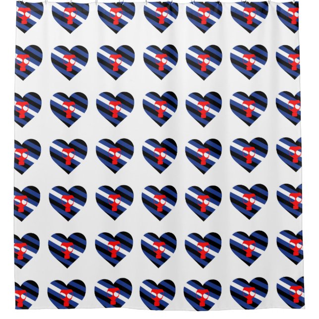 Mask Pride Shower Curtain (Front)