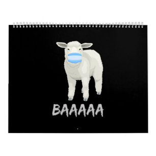 Mask sheep   Funny sheep with face mask design Calendar