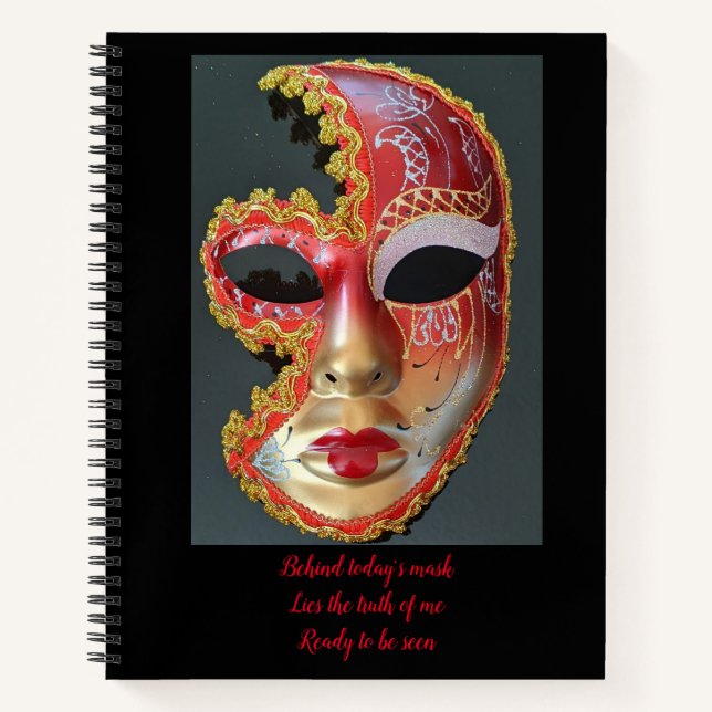 Mask Spiral Notebook (Front)