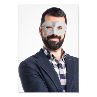 Mask Stylish Trendy Portrait Photo Print