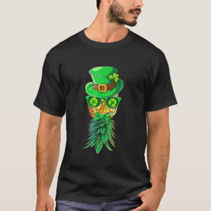 Mask Swinger Upside Down Pineapple St Patrick's Da T-Shirt