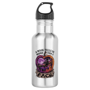 Mask Tells Us More Than Face Halloween Witch Apple 532 Ml Water Bottle