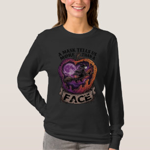 Mask Tells Us More Than Face Halloween Witch Apple T-Shirt