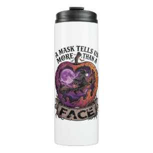 Mask Tells Us More Than Face Halloween Witch Apple Thermal Tumbler