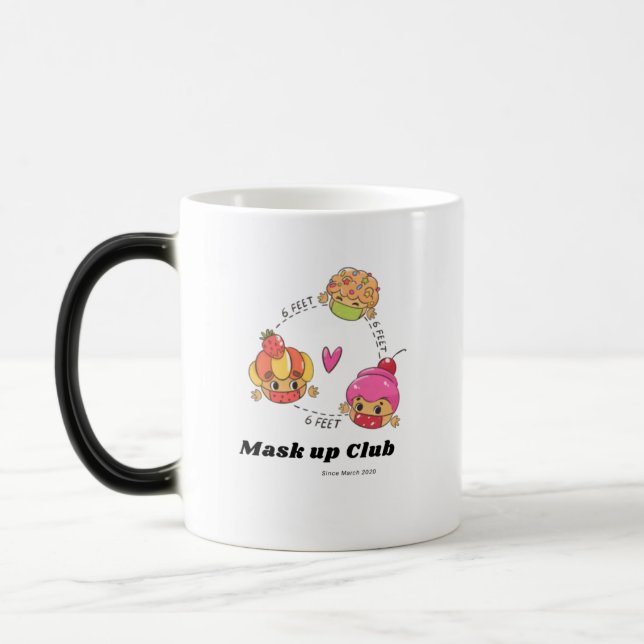 Mask up Club Magic Mug (Left)