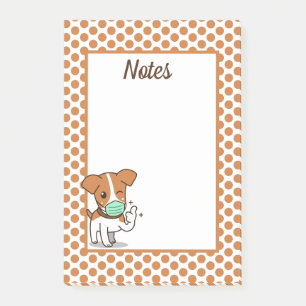 Mask Up Cute Dog Post-it Notes