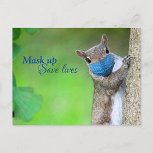Mask Up Save Lives Postcard