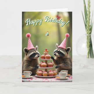 Masked and merry birthday! card