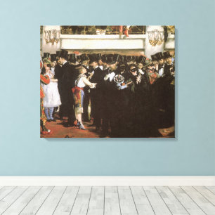 Masked Ball at the Opera by Edouard Manet Canvas Print