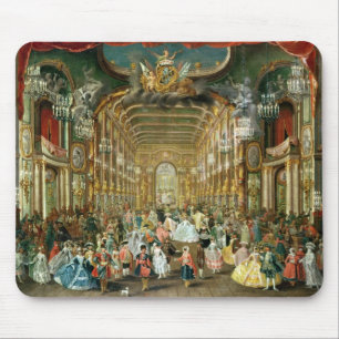 Masked Ball in the Hoftheater, Bonn, 1754 Mouse Mat
