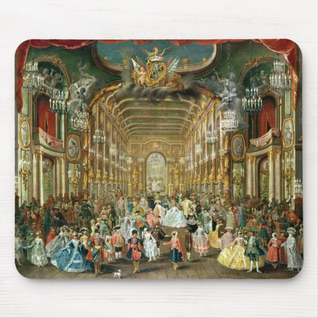 Masked Ball in the Hoftheater, Bonn, 1754 Mouse Mat (Front)