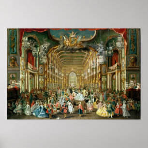 Masked Ball in the Hoftheater, Bonn, 1754 Poster
