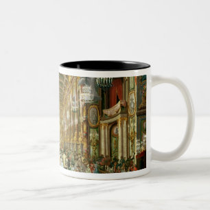Masked Ball in the Hoftheater, Bonn, 1754 Two-Tone Coffee Mug