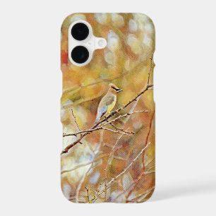 Masked Bird Cedar Waxwing Art Phone Case