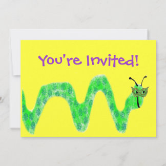 Masked Bookworm Invitation