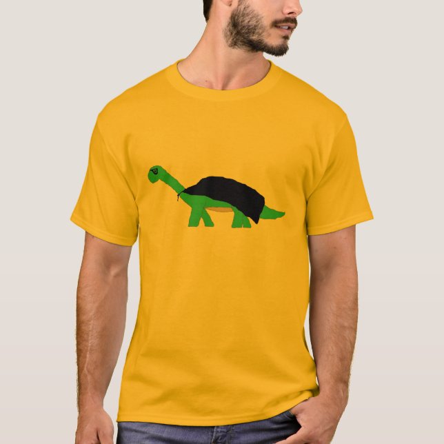 Masked Caped Apatosaurus apparel T-Shirt (Front)