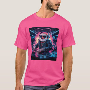 Masked Dj Performing At Colourful Club For Edm Ent T-Shirt