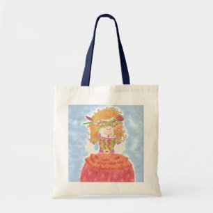 Masked girl kid library bag