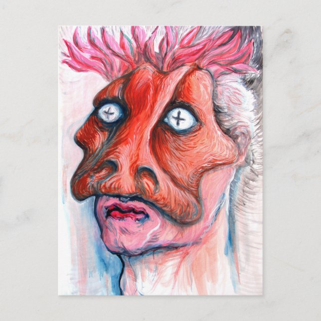 Masked man postcard (Front)