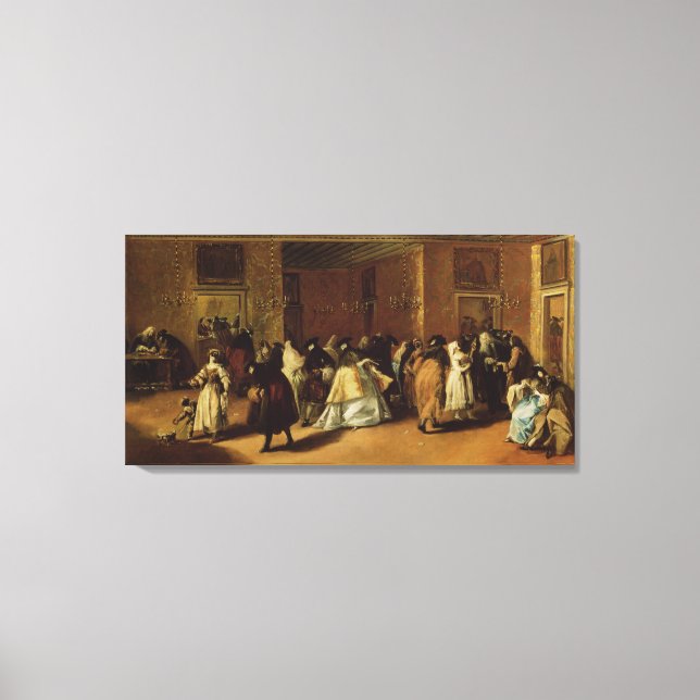 Masked Meeting Canvas Print (Front)