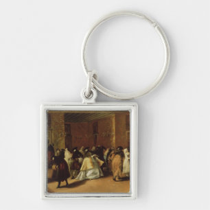 Masked Meeting Key Ring
