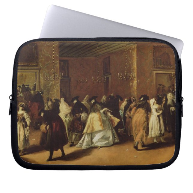Masked Meeting Laptop Sleeve (Front)