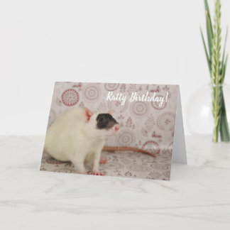 Masked Rat - Ratty Birthday Card