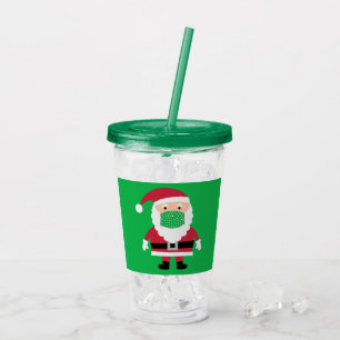 Masked Santa Acrylic Tumbler