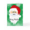 Masked Santa Merry Christmas Greeting Card