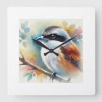 Masked Shrike 180724AREF129 - Watercolor