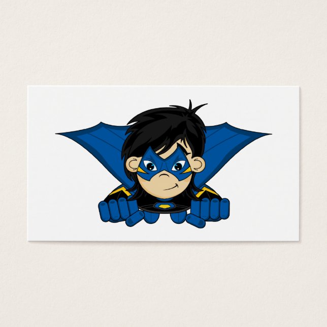 Masked Superhero Girl Bookmark (Front)