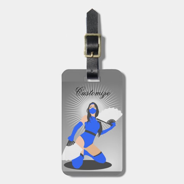 Masked Warrior Princess Thunder_Cove Luggage Tag (Front Vertical)