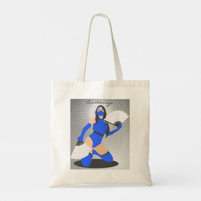 Masked Warrior Princess Thunder_Cove Tote Bag (Back)