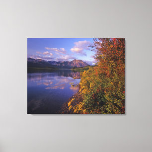 Maskinonge Lake in Waterton Lakes National Park 2 Canvas Print