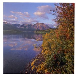 Maskinonge Lake in Waterton Lakes National Park 2 Tile