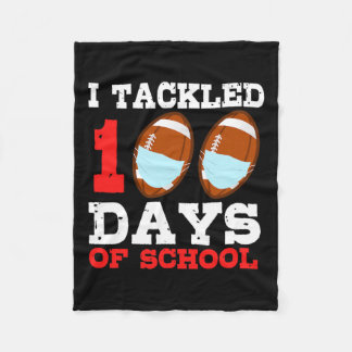 Masks Fun 100 Days Of School Teacher Boy Fleece Blanket