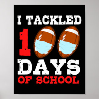 Masks Fun 100 Days Of School Teacher Boy  Poster