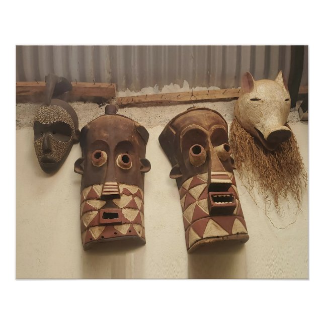 Masks in Tanzania Poster (Front)