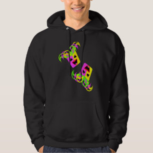 Masks Laughing Vibrant Colour Hoodie