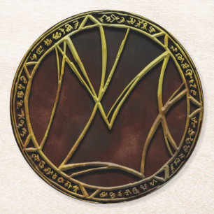 Masks of Under Logo Round Paper Coaster