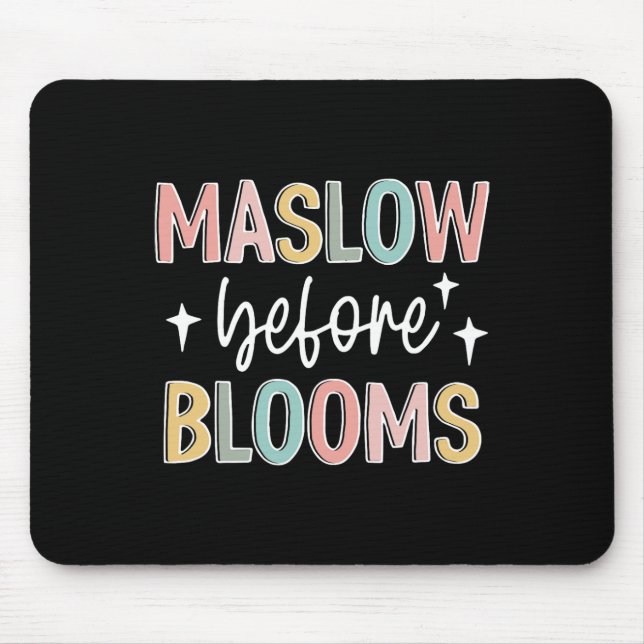Maslow Before Bloom Autism Awareness Special Educa Mouse Mat (Front)